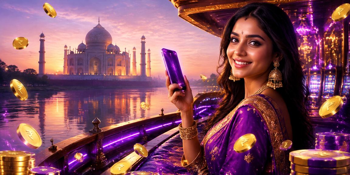 Agra Taj Mahal casino app showing rupee symbol on mobile screen